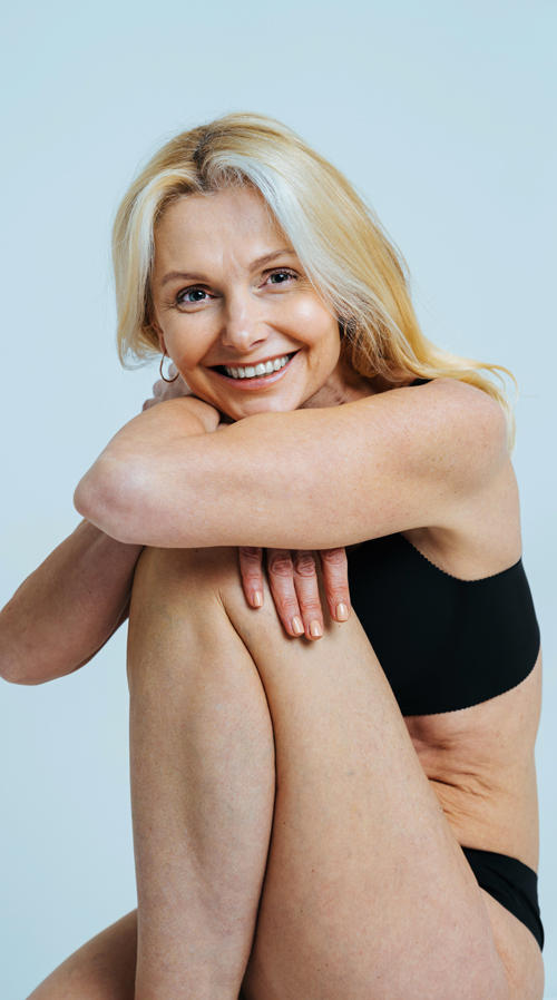 Older woman smiling at the camera