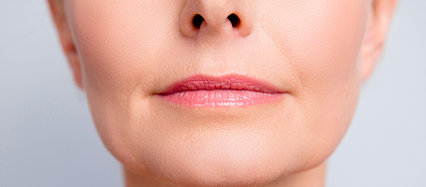 Close up of a womans lips